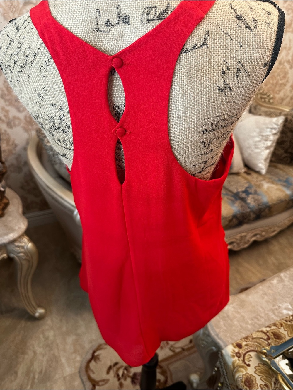 hazel Red Ruffle Layered Camisole - Picture 7 of 8
